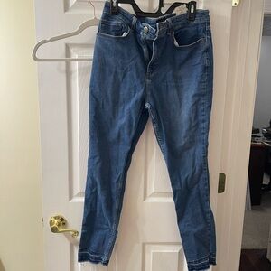 Lee Women's Blue Ankle Jeans